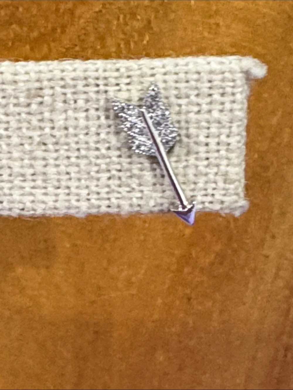 White Gold & Diamond Arrow Stud Earrings by Shelly Bermont